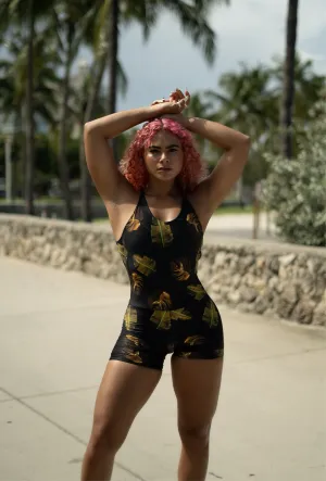 Eve Strappy Short Bodysuit Loose Fancy Casual Relax