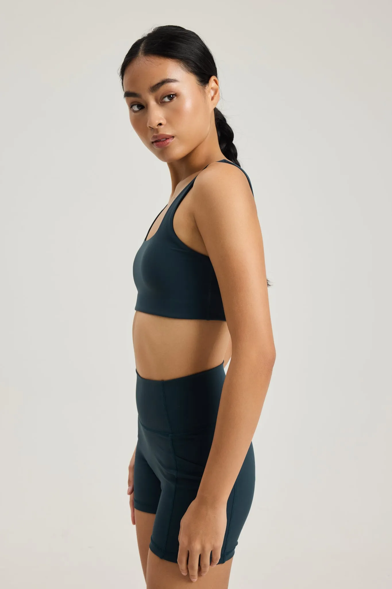 Reversible All Day Bra in Pine Motion Control Design Decorated seams