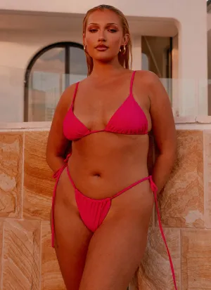 Fade Resistant Color Lock Calista Bikini Bottoms - Pink