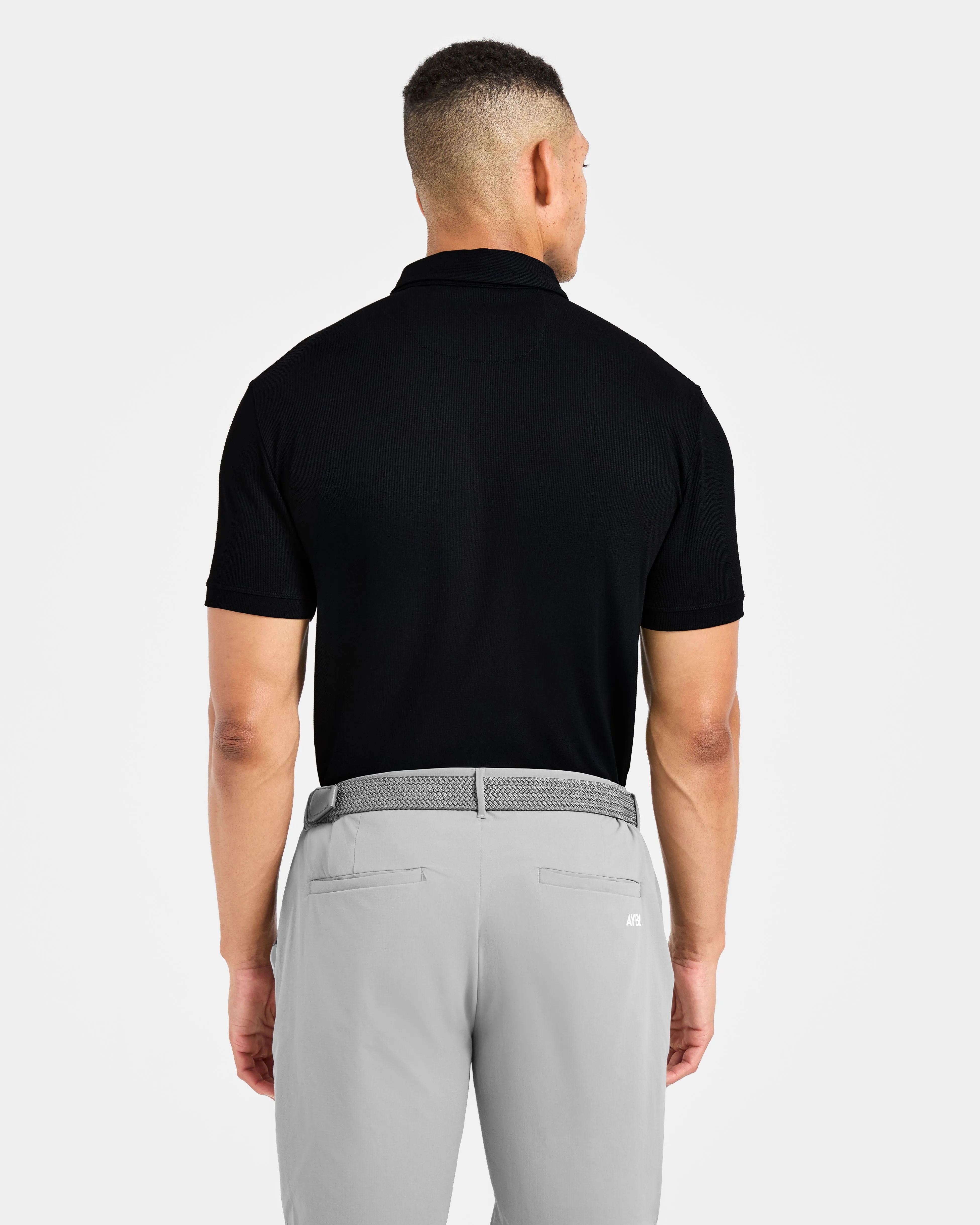 Quick Dry Material Precision Polo - Black