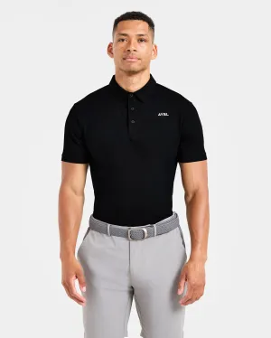 Classic Neckline Precision Polo - Black