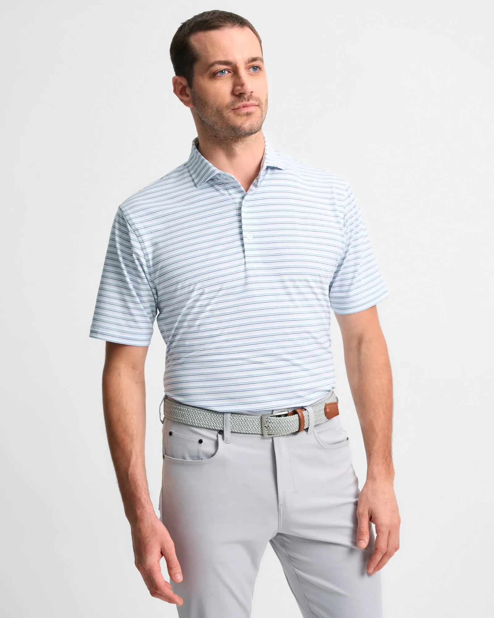 Ponderosa Performance Polo Layered Collar Structure warm weather