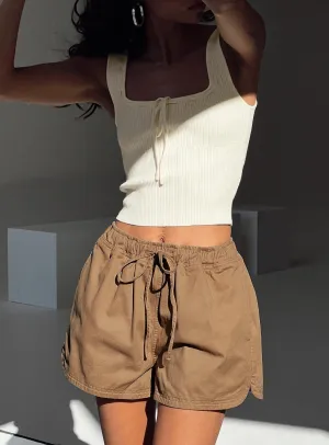 Recycled Polyester Clark Shorts Beige