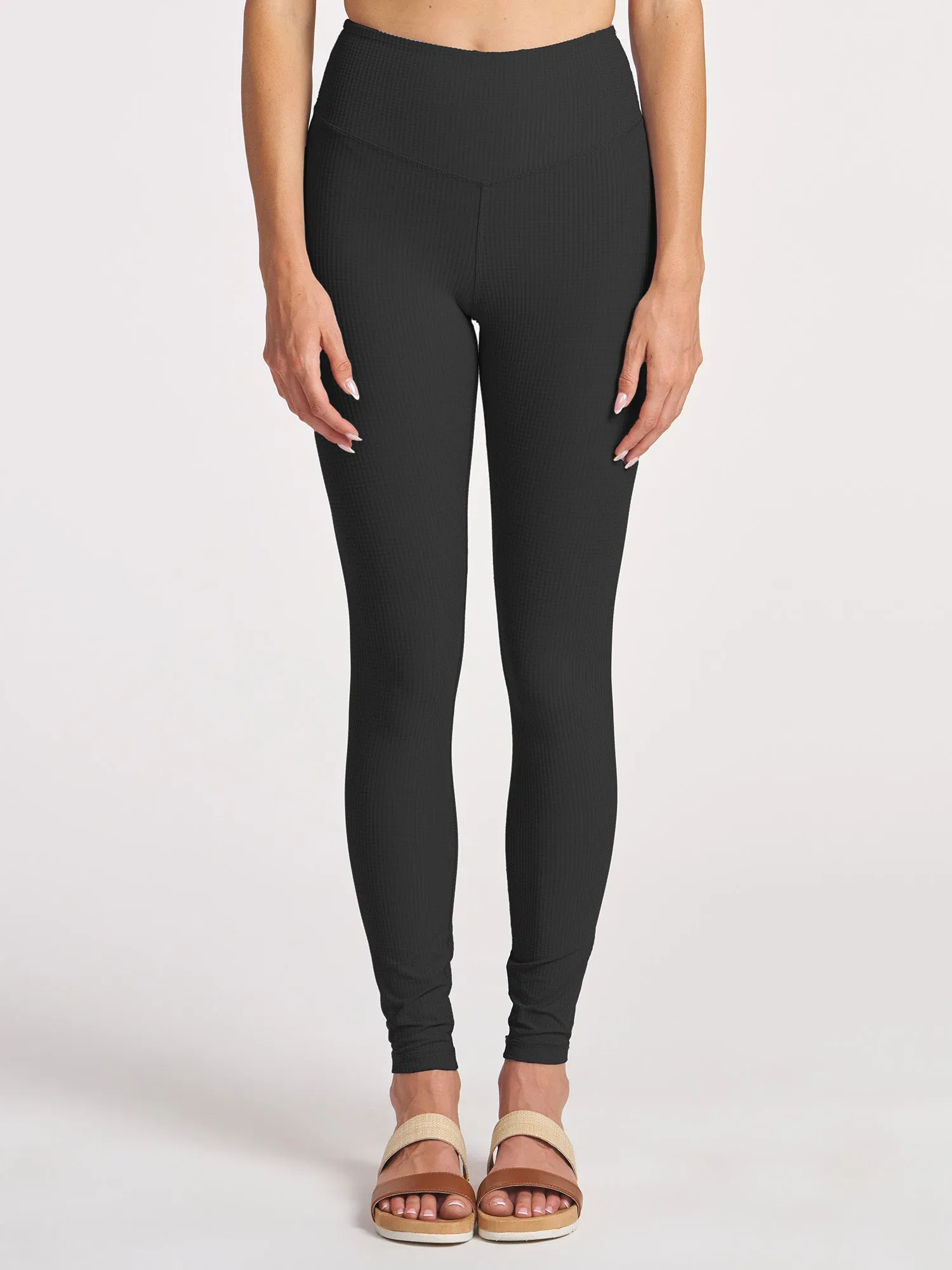Grid 7/8 Legging Lightweight Performance Fabric Unisex Style Four Way