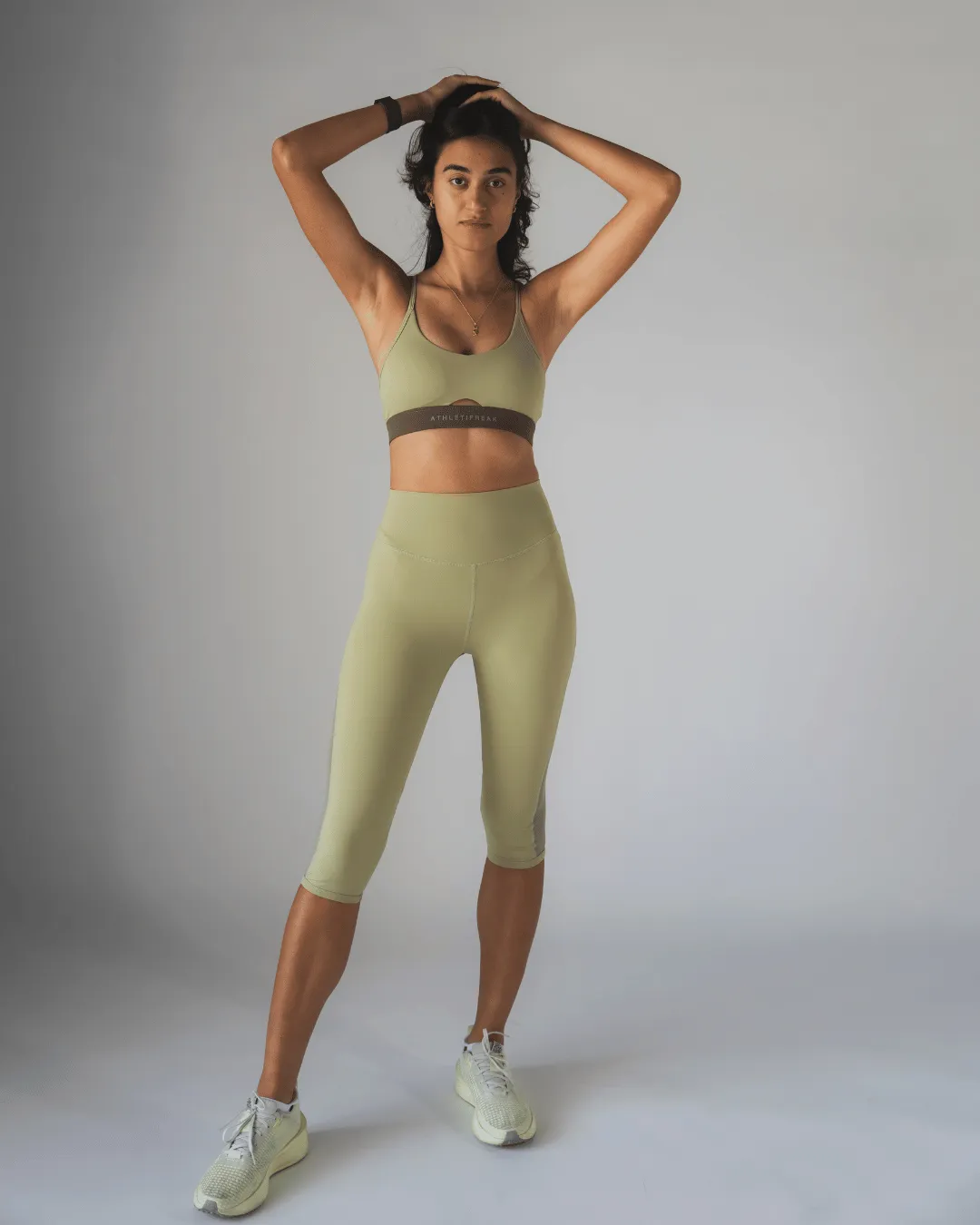[CORE] Flow Crop Leggings - Kiwi Active Lifestyle Morning Jog Reflective details