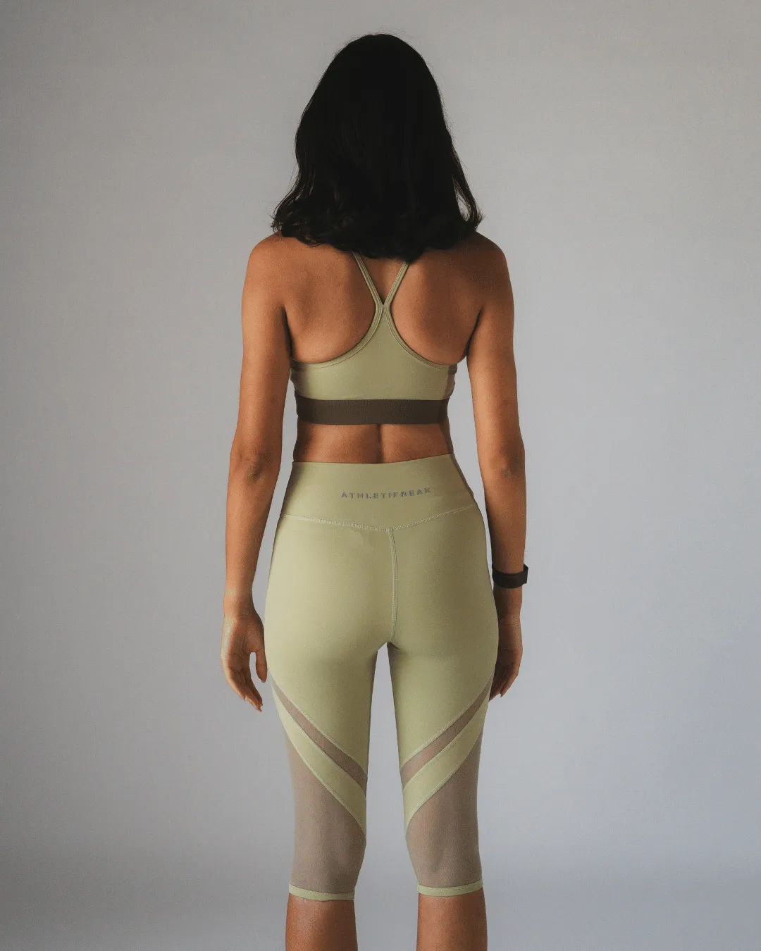 [CORE] Flow Crop Leggings - Kiwi Rush Fit Snug fit