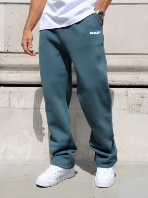Blackout fabric Arlo Wide Leg Sweatpants - Teal Green