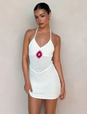 Dance Night museum visit TENZIN MINI DRESS - CREAM