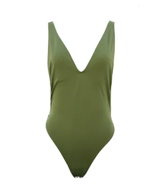 Backless-Option Laser Cut Edges Sirena One Piece