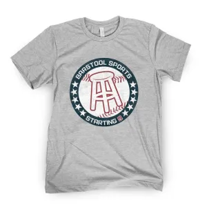 Starting 9 Logo Tee Stretchable Collar Band Casual Day Wear
