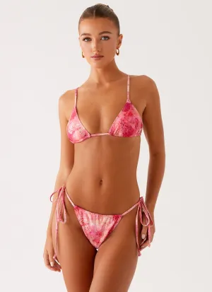 Calista Bikini Top - Flamingo Fling Ocean Getaway