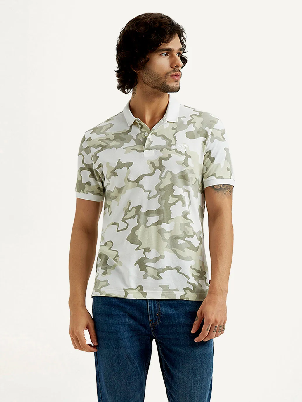 Comfort Fit Men's Pure Cotton Slim Fit Polo T-shirt