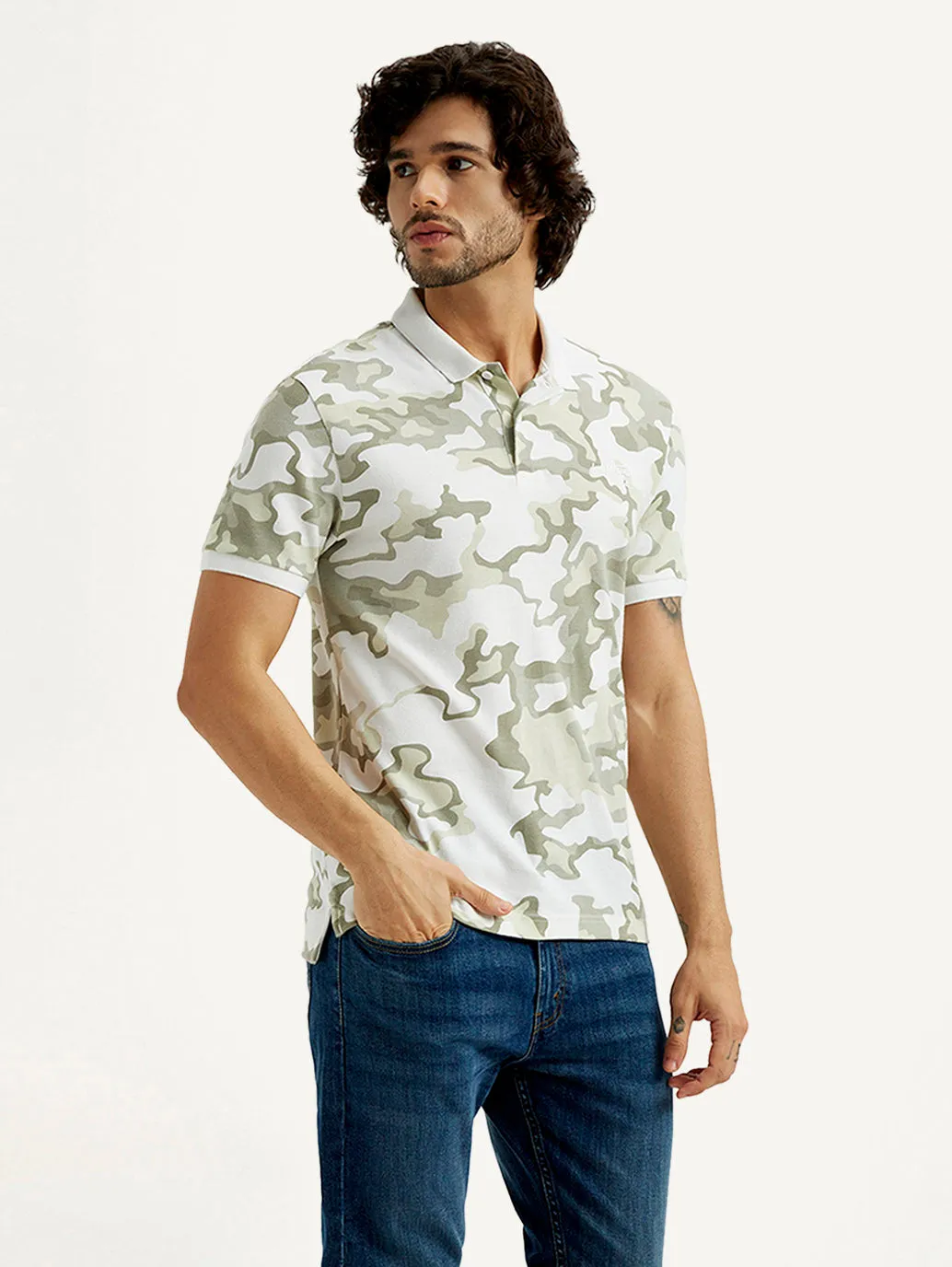 Weekend Escape Weekend Style Men's Pure Cotton Slim Fit Polo T-shirt