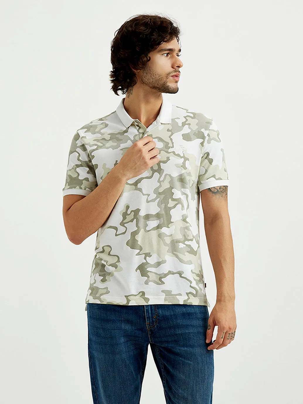 Men's Pure Cotton Slim Fit Polo T-shirt Breathable Underarm Gusset