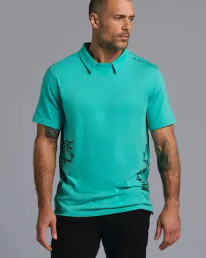 Heather Effect Weaving Polo T-Shirt 23