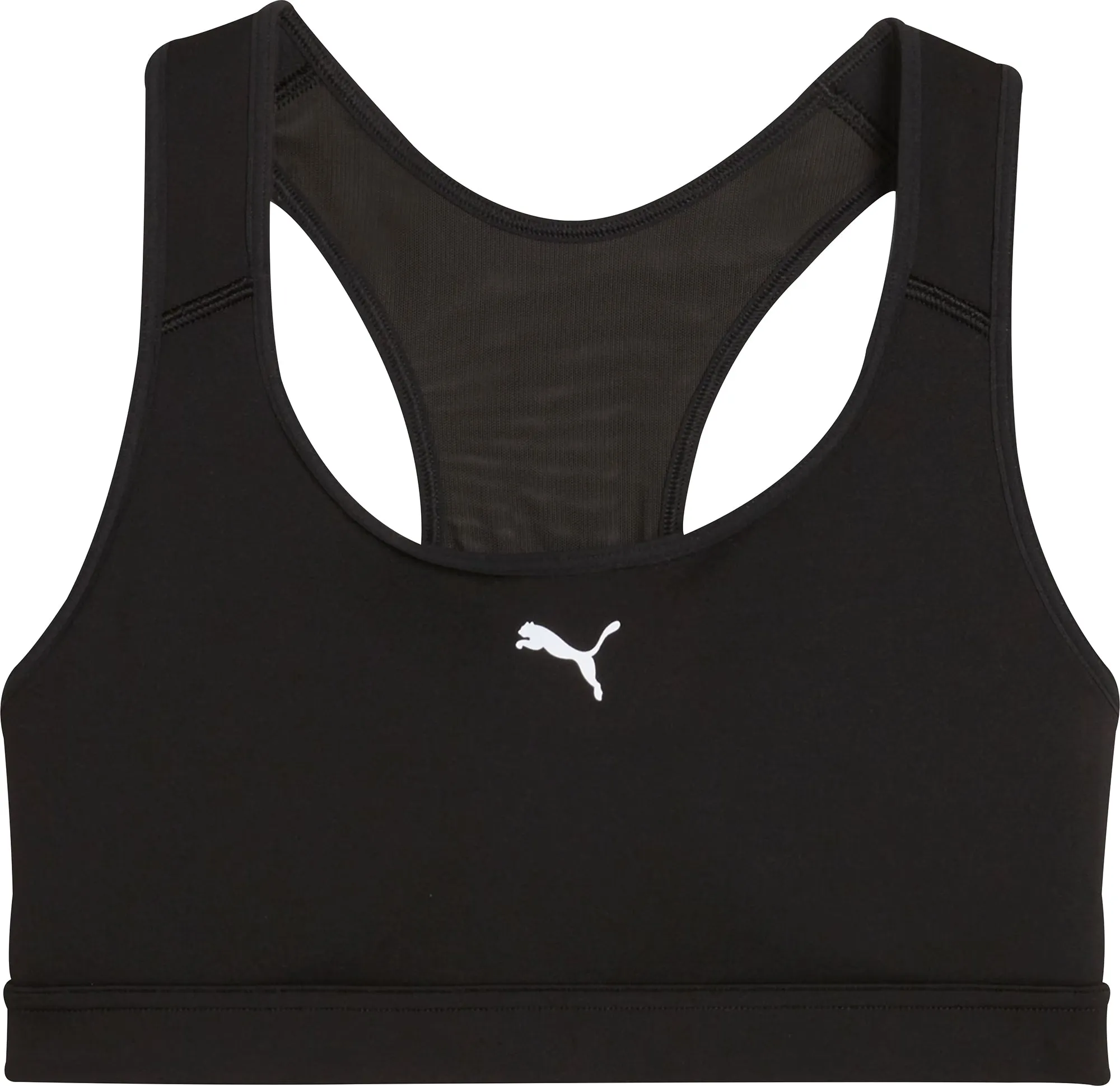 Smooth Band Sports fans Puma 4KEEPS Womens Running Sports Bra - Black