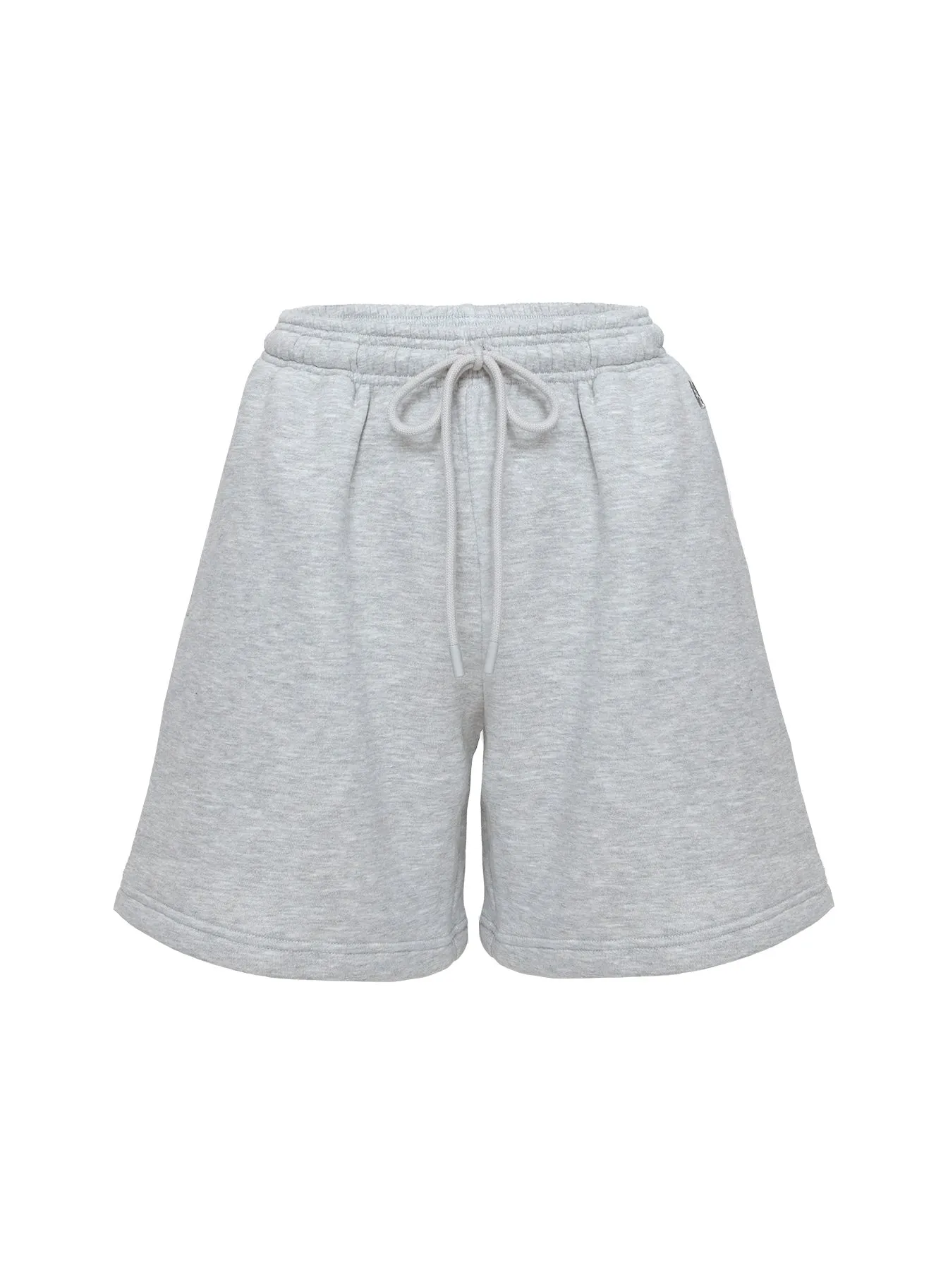 Dream Fleece Longline Shorts Grey Marle WrinkleResistant