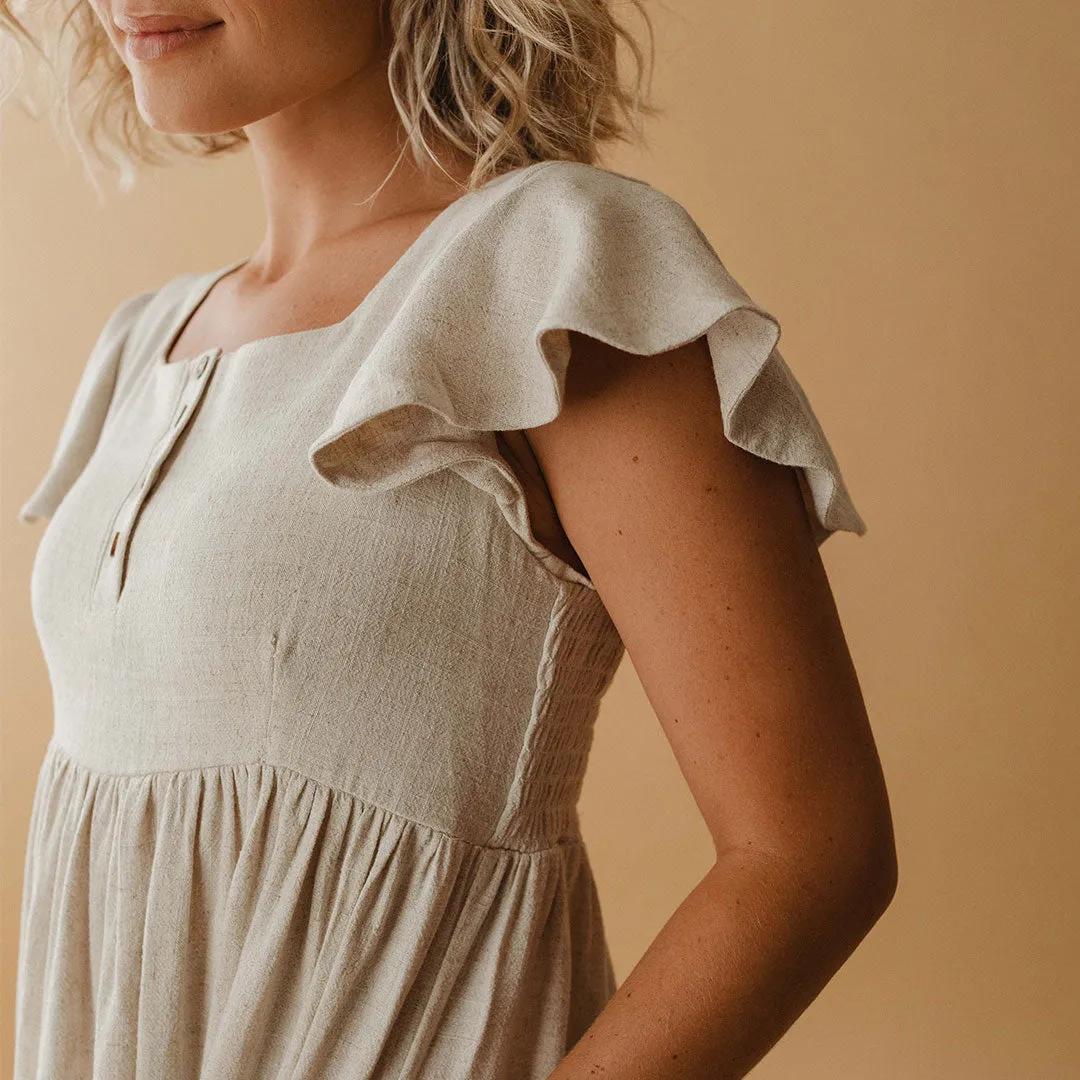 Hailey Maxi Dress, Natural CompressionEnhanced