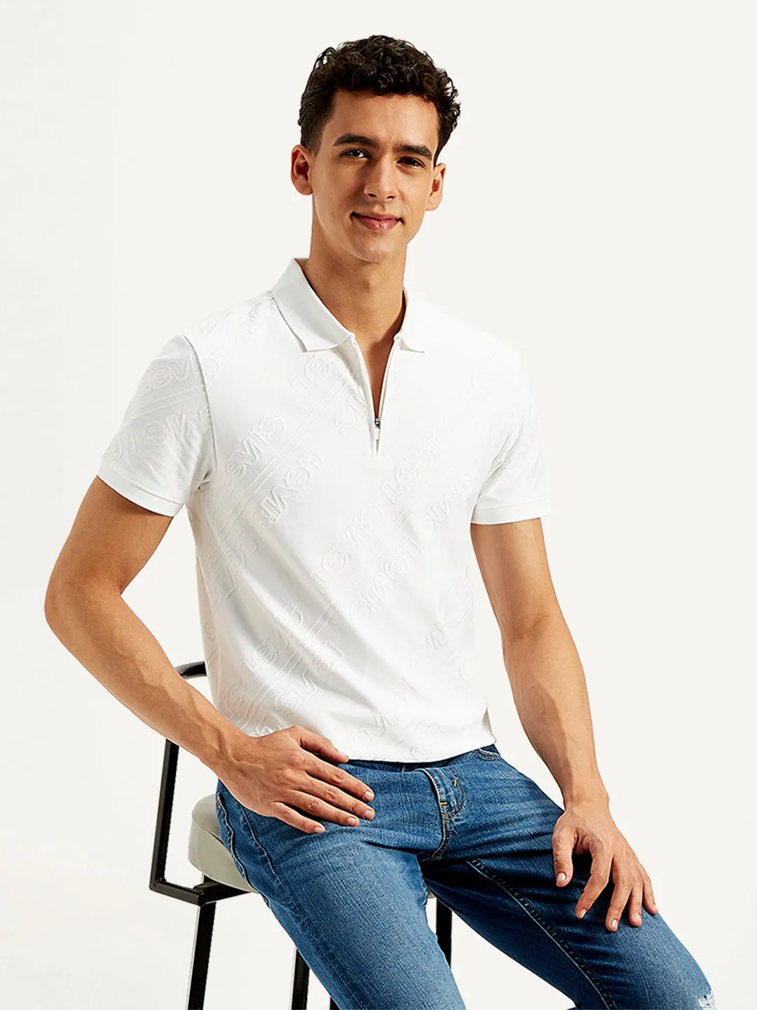 Men's Brand Logo Slim Fit Polo T-Shirt Team Uniform Dress Up Or Down