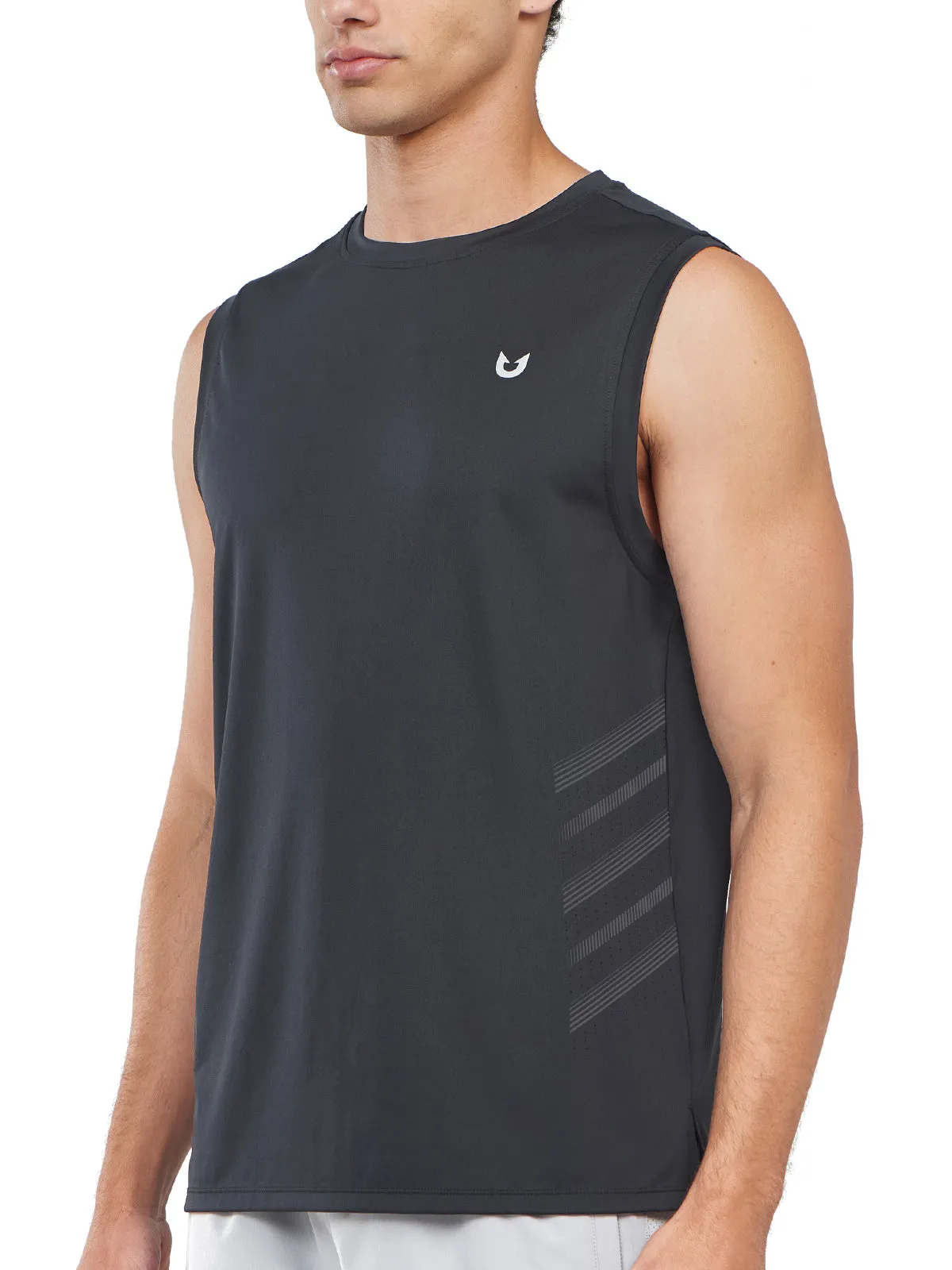 Men's Athletic Sleeveless Shirts Dry Fit Workout Tank Tops for Running Machine - learning - enabled City Style
