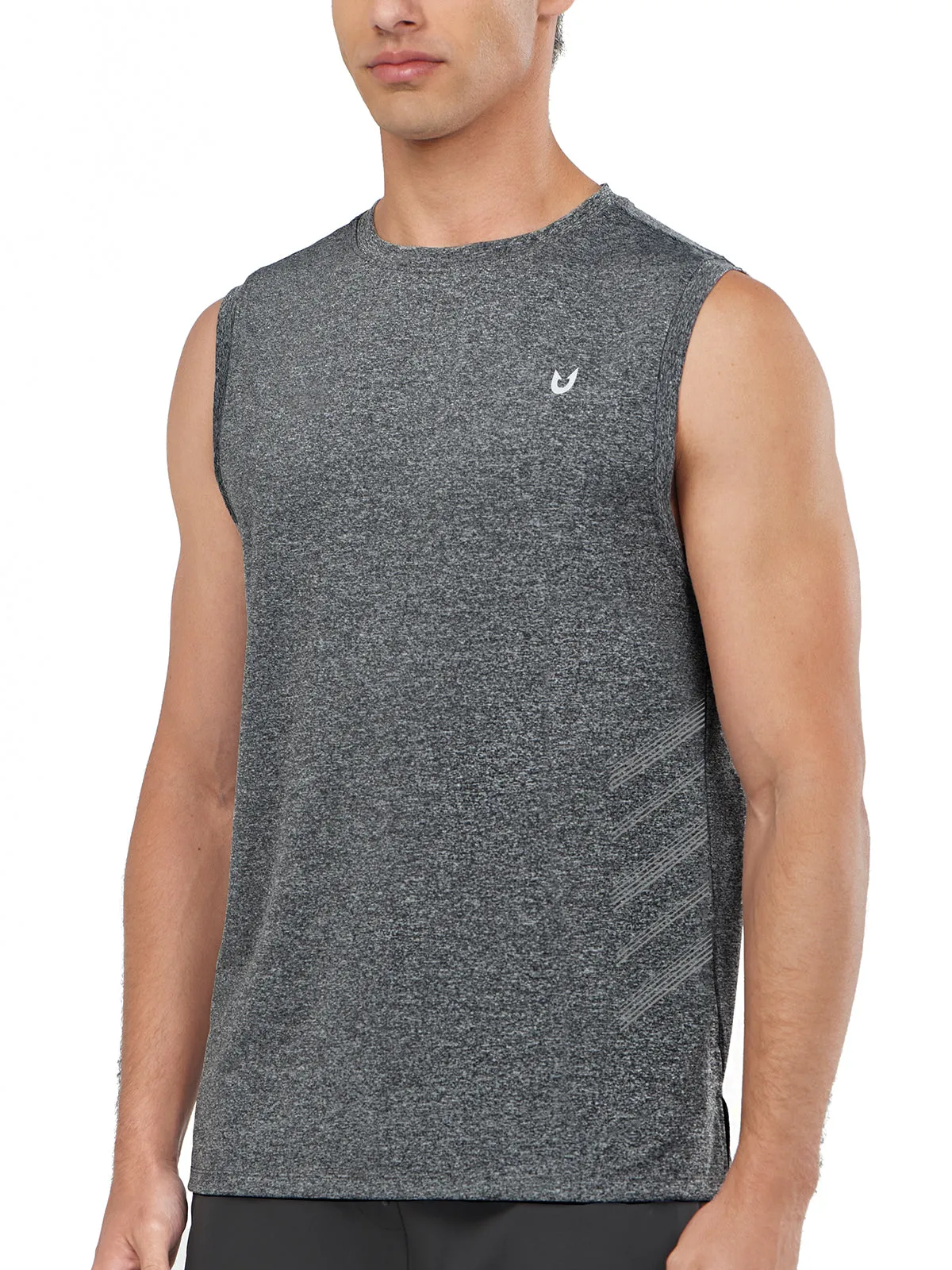 Lightweight Material Men's Athletic Sleeveless Shirts Dry Fit Workout Tank Tops for Running