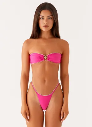 Laurel Bikini Bottoms - Fuchsia Thermal Retention Seamless Bonding Technology