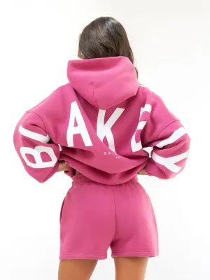 Isabel Oversized Hoodie - Hot Pink Teenager Moisture Wicking Finish