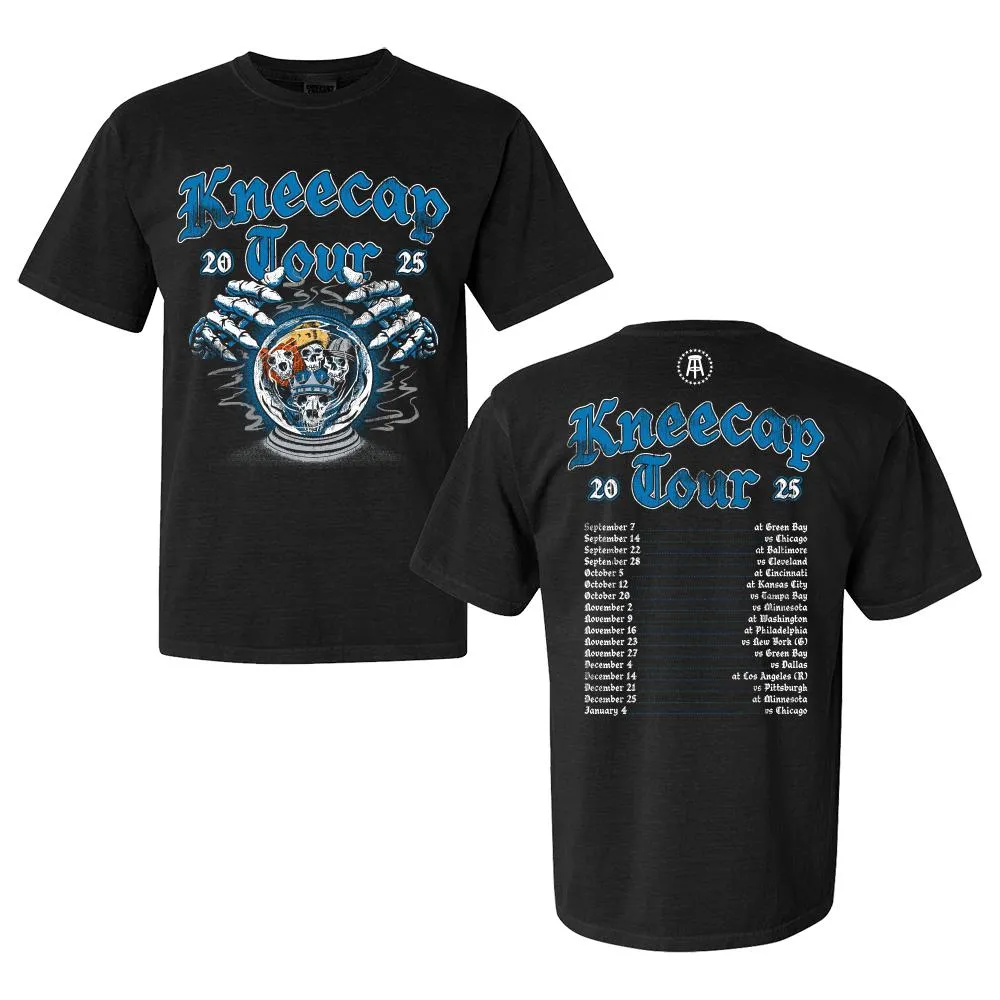 Vibrant Colors VintageWashEffect Kneecap Tour 2025 Tee