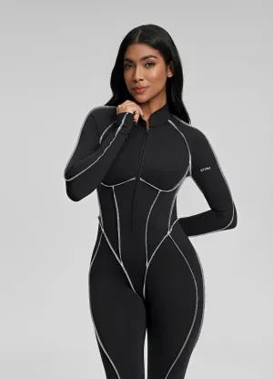 Essential Dinner Work Guest Contour Stitch Catsuit