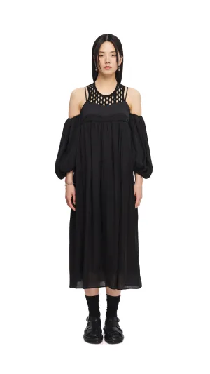Spark Glow Cold Shoulder Dress
