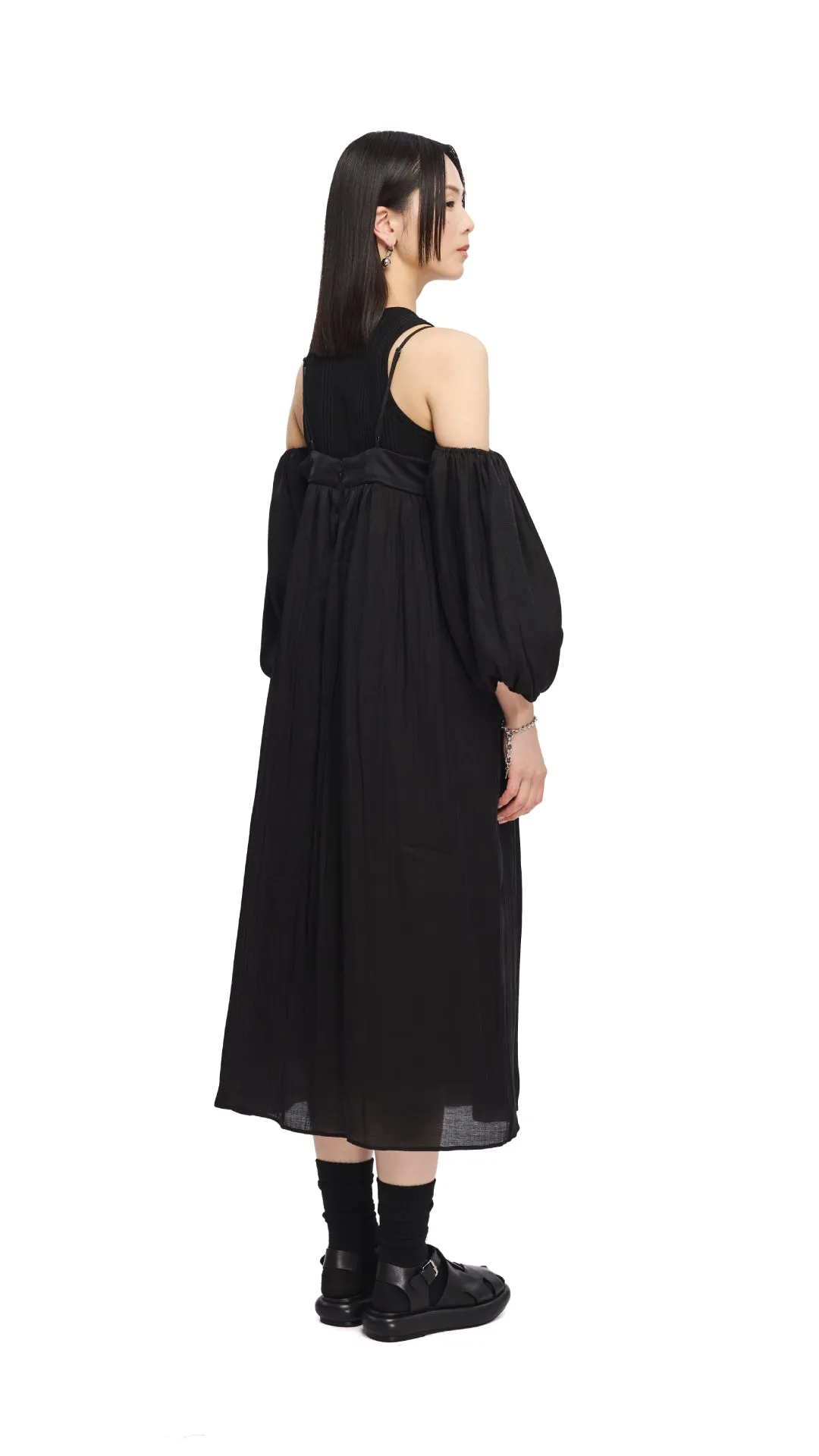 CompactPackableDesign Air Move Cold Shoulder Dress