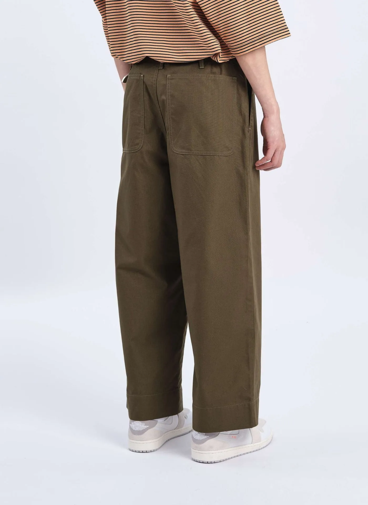 NonRestrictive Movement Soul Ease Cordura Canvas Worker Wide Tapered Pants