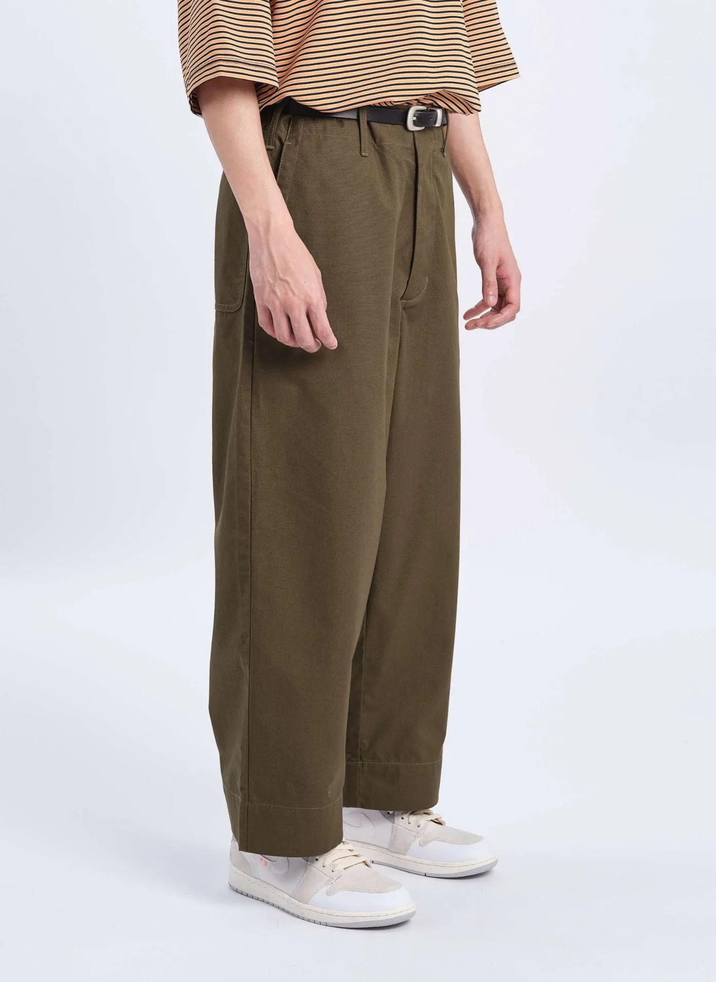 Cordura Canvas Worker Wide Tapered Pants Beach Fit Ventilated Back Panels