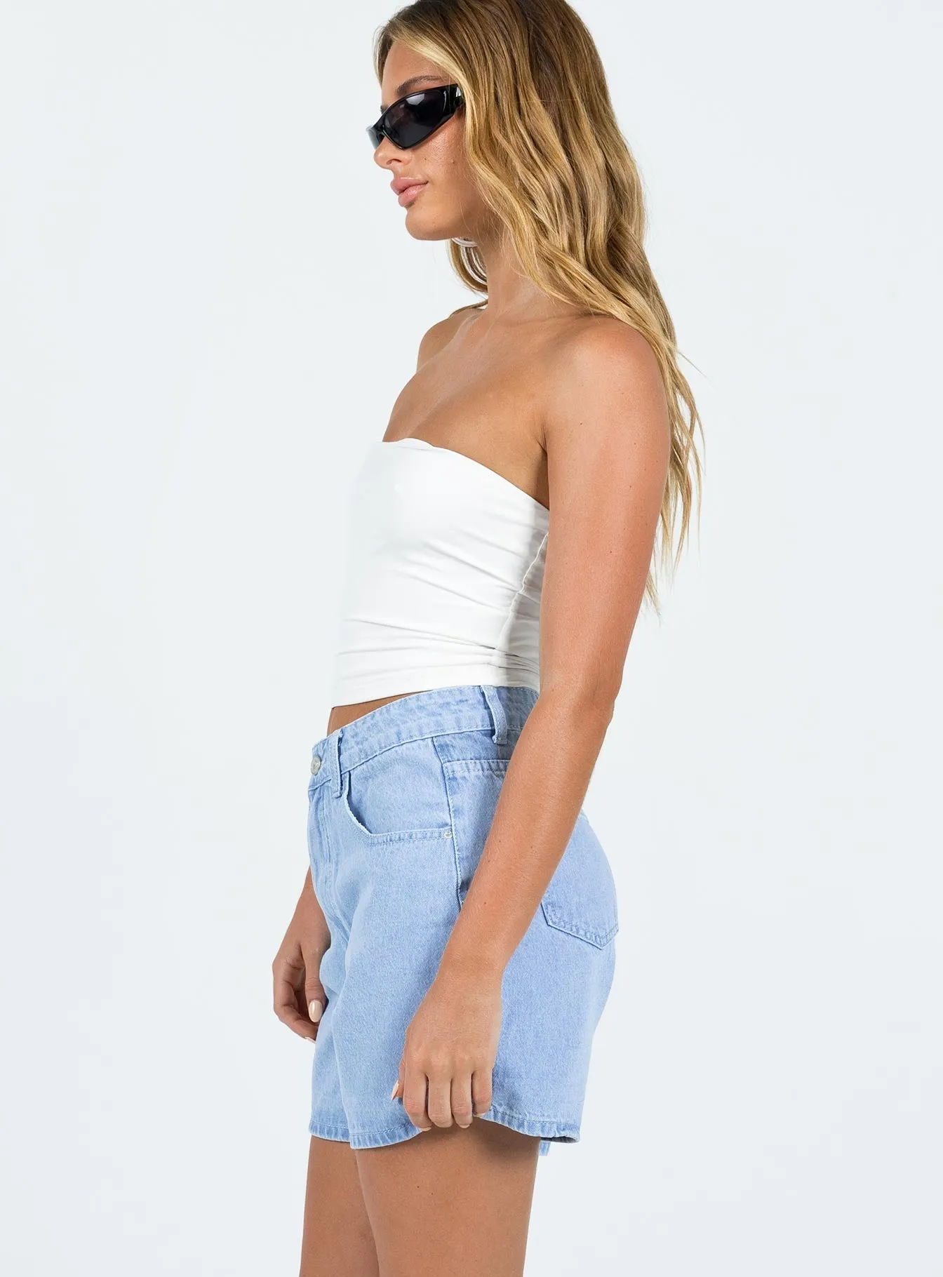 The Swalla Shorts Light Blue AntiSnagTechnology Cyber Glow