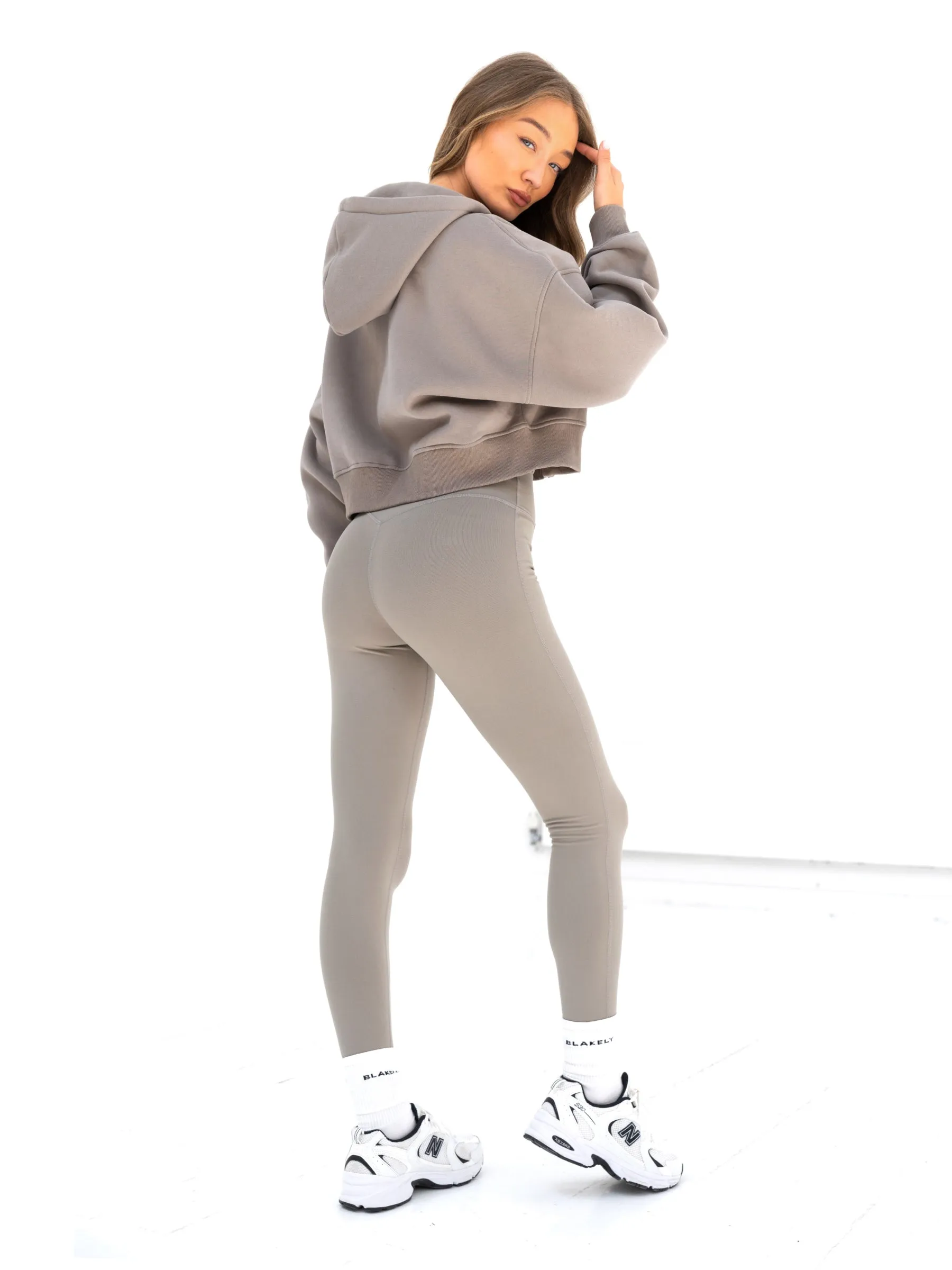Street Sense Blakely Full Zip Hoodie - Neutral Grey