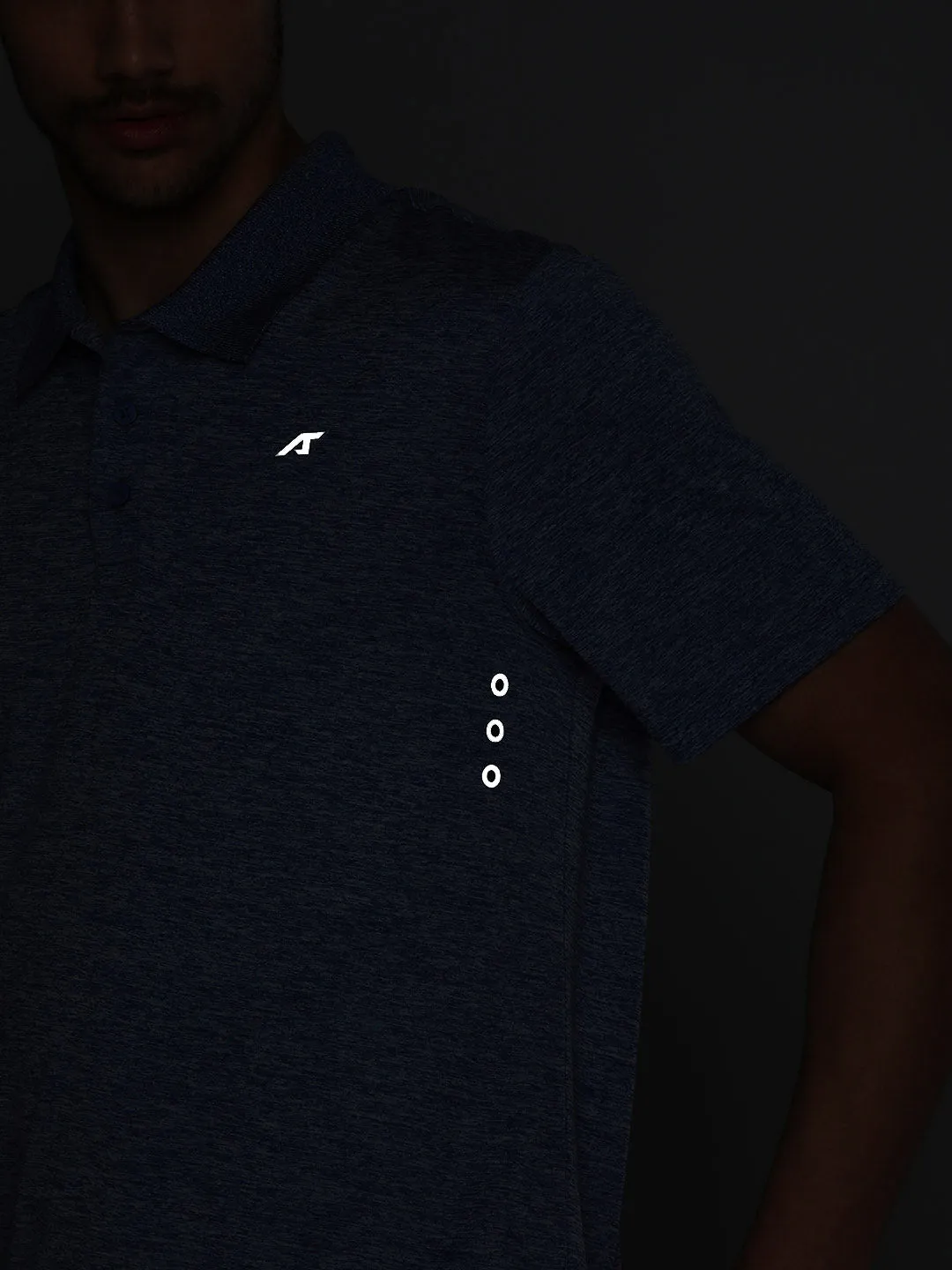 Alcis Men Polo Collar Anti Static Slim Fit Sports T-shirt Office Appropriate Summer Business