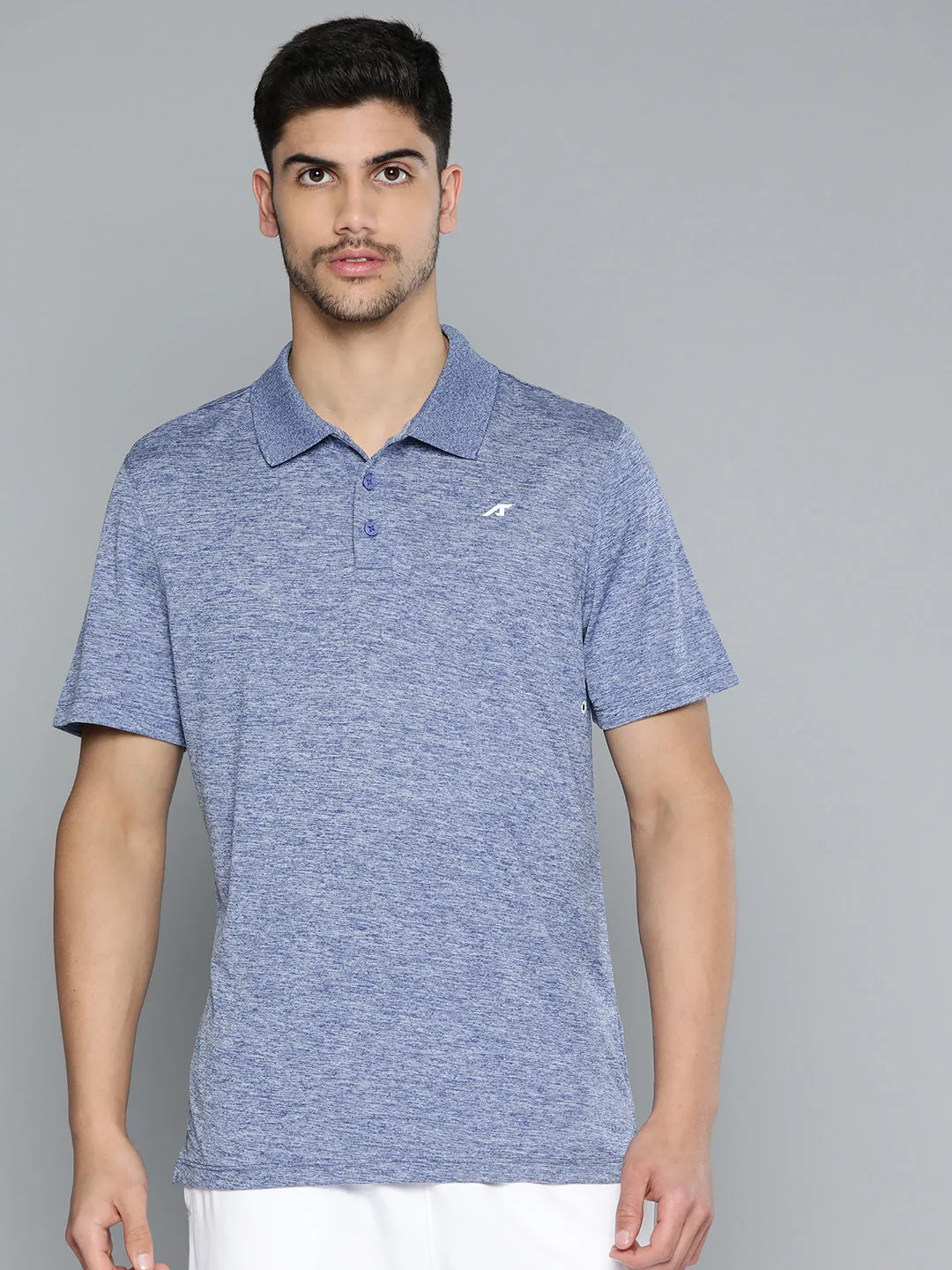 Golf Apparel Sun Protection UPF 50 Alcis Men Polo Collar Anti Static Slim Fit Sports T-shirt