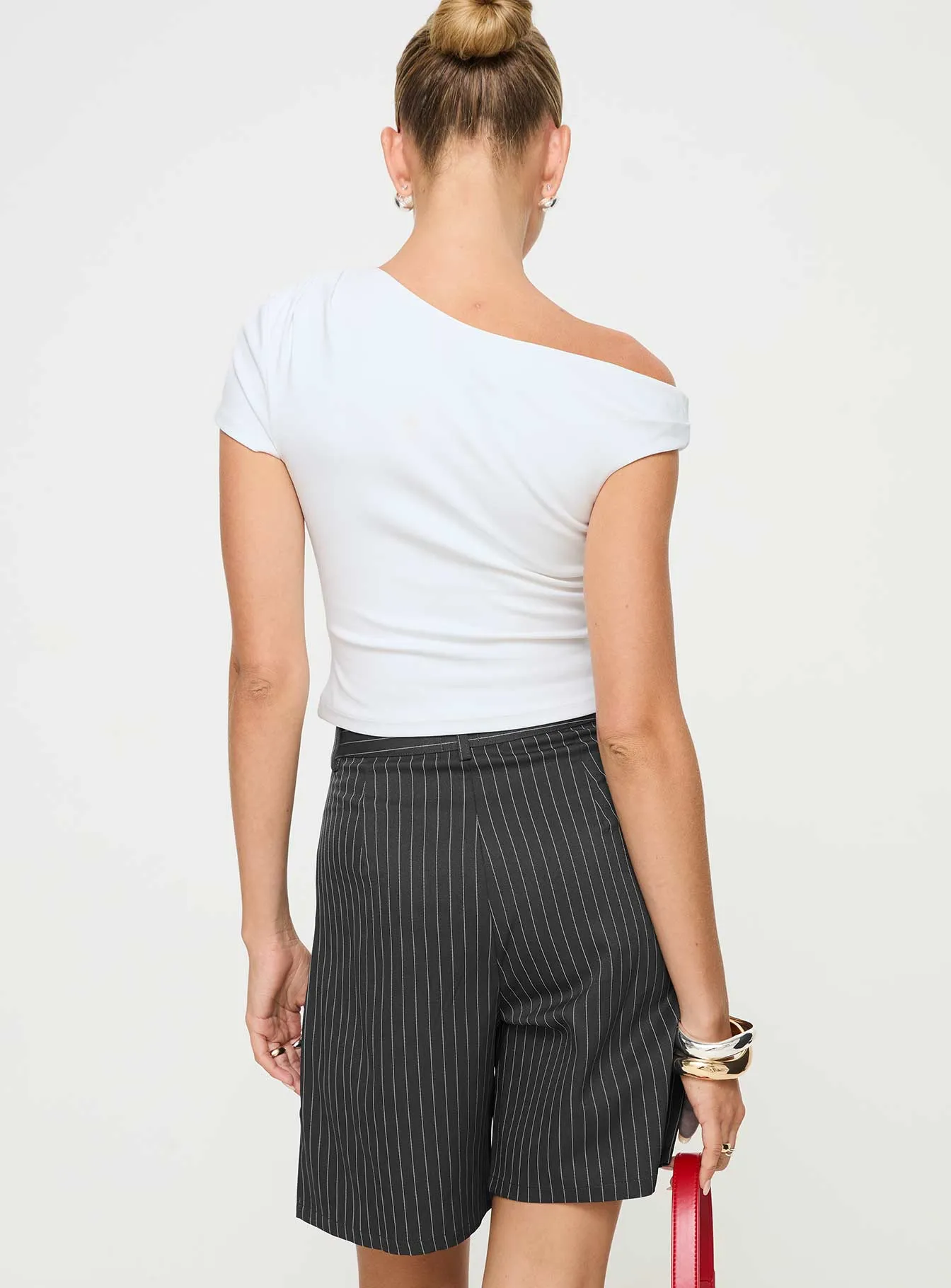 Glow Core In Office Longline Shorts Grey