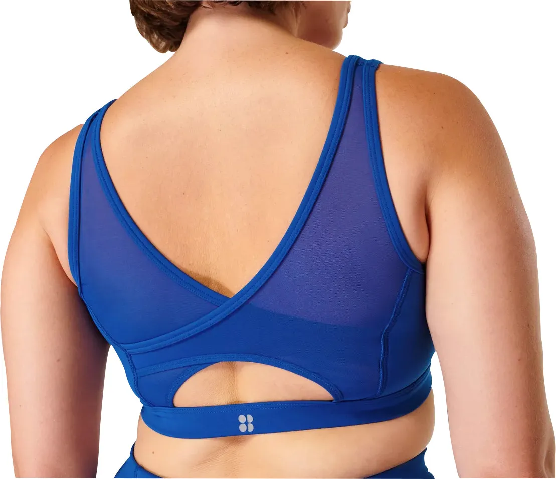 Wide Underband Support Fashion activewear Sweaty Betty Power Icon Womens Sports Bra - Blue