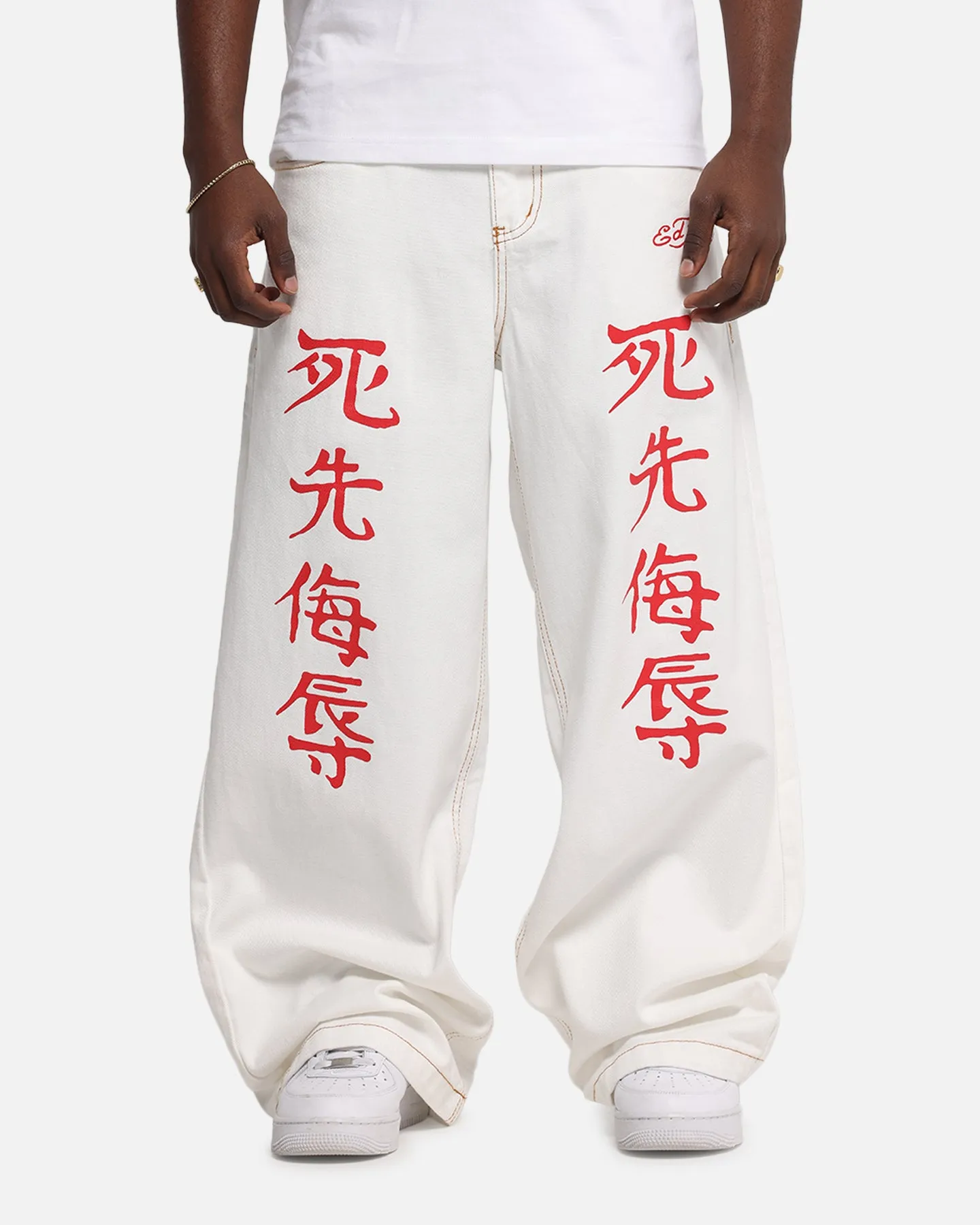 Everyday Confidence Ed Hardy Death Before Dishonour Jeans Off White