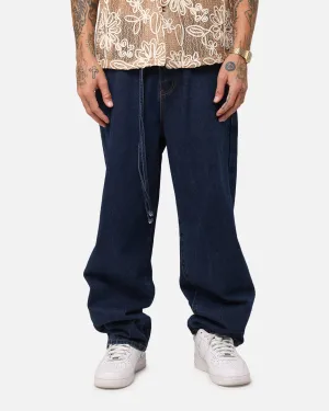 XXIII Tie Lace Baggy Jeans Stonewash Indigo Flex Look