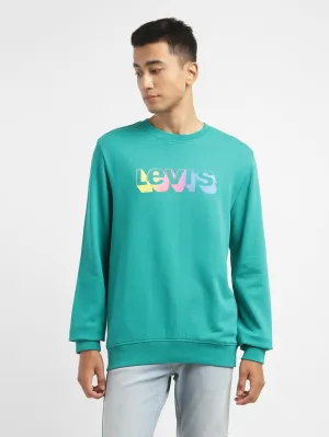 friends gathering Men's Brand Logo Crew Neck Sweatshirt