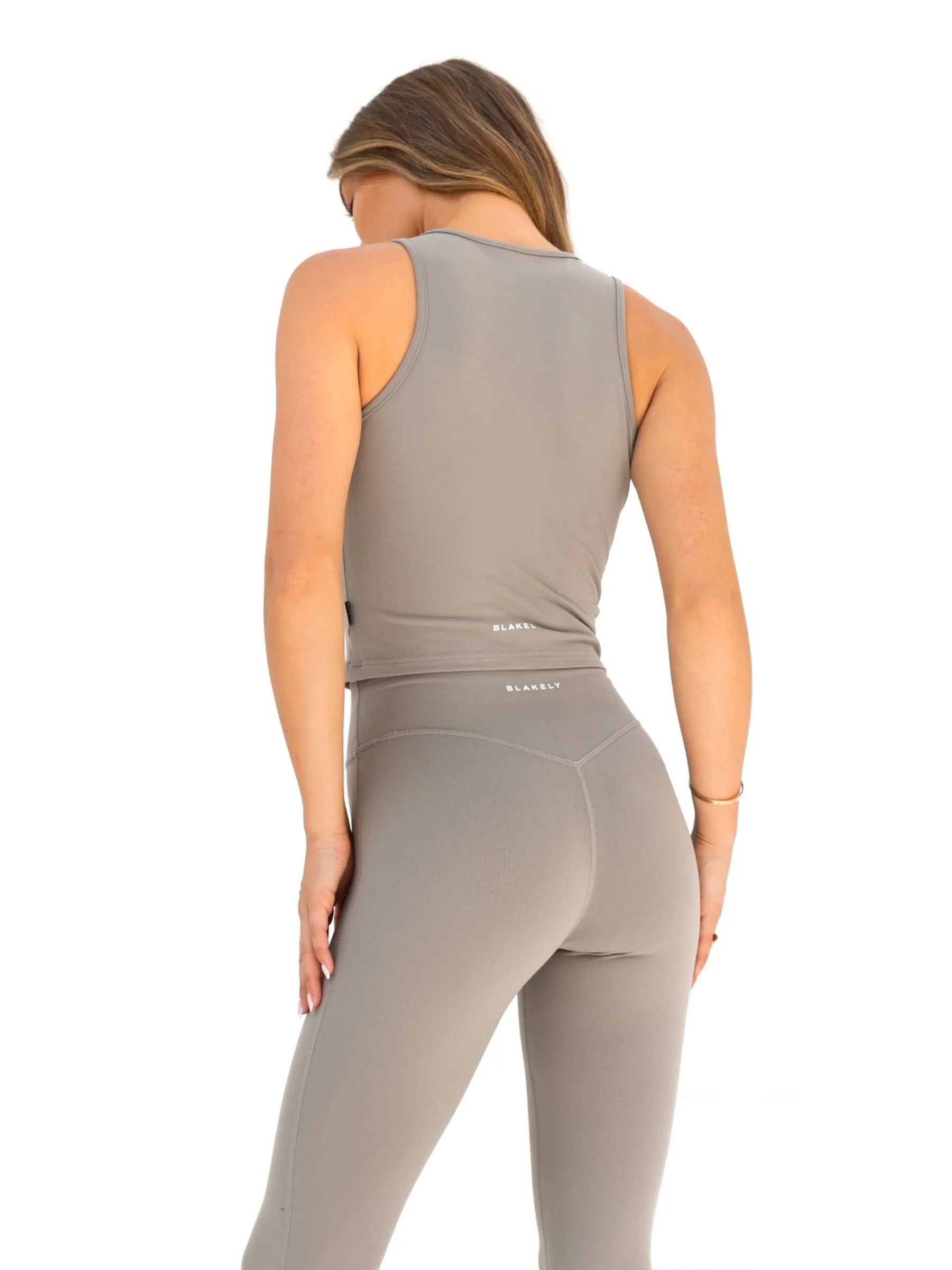 SoftenedNeckline StretchFabric Ultimate Soft Lifestyle Vest - Neutral Grey
