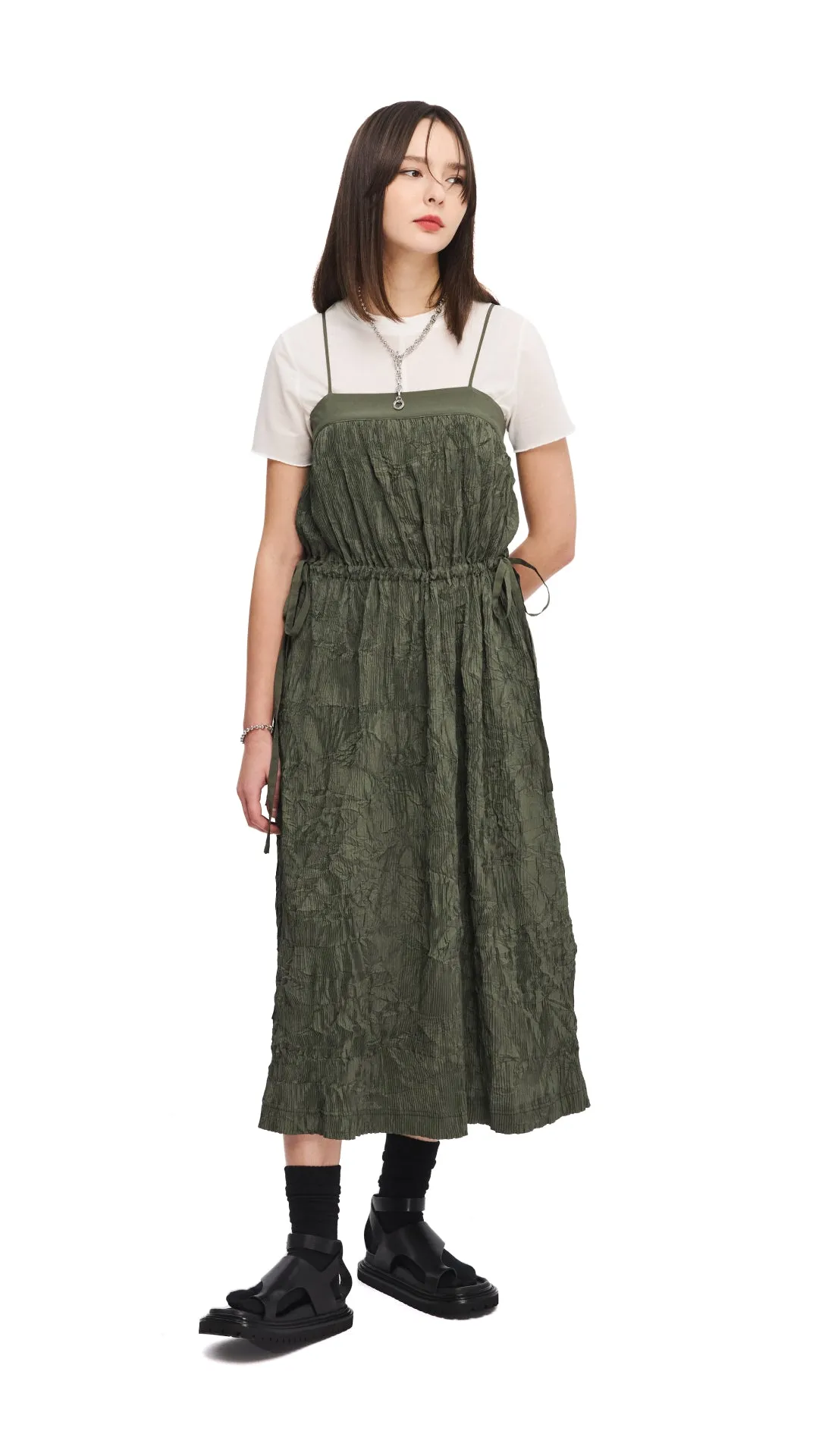 Crinkle Pleat Dress Street Sport SeamlessFit
