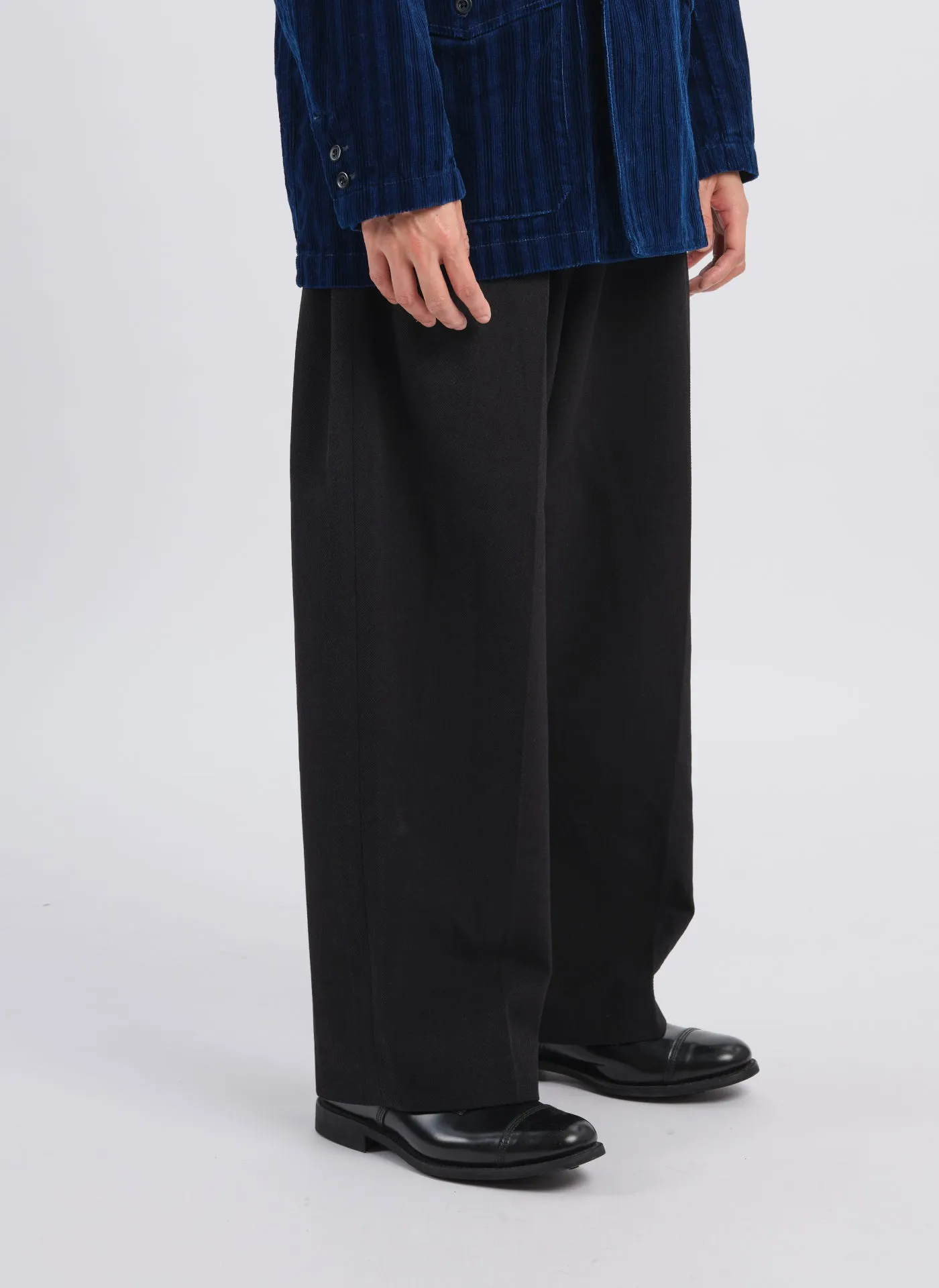 FadeResistant Color Solotex Garbardine (Work) Pleated WidePants (P-17)