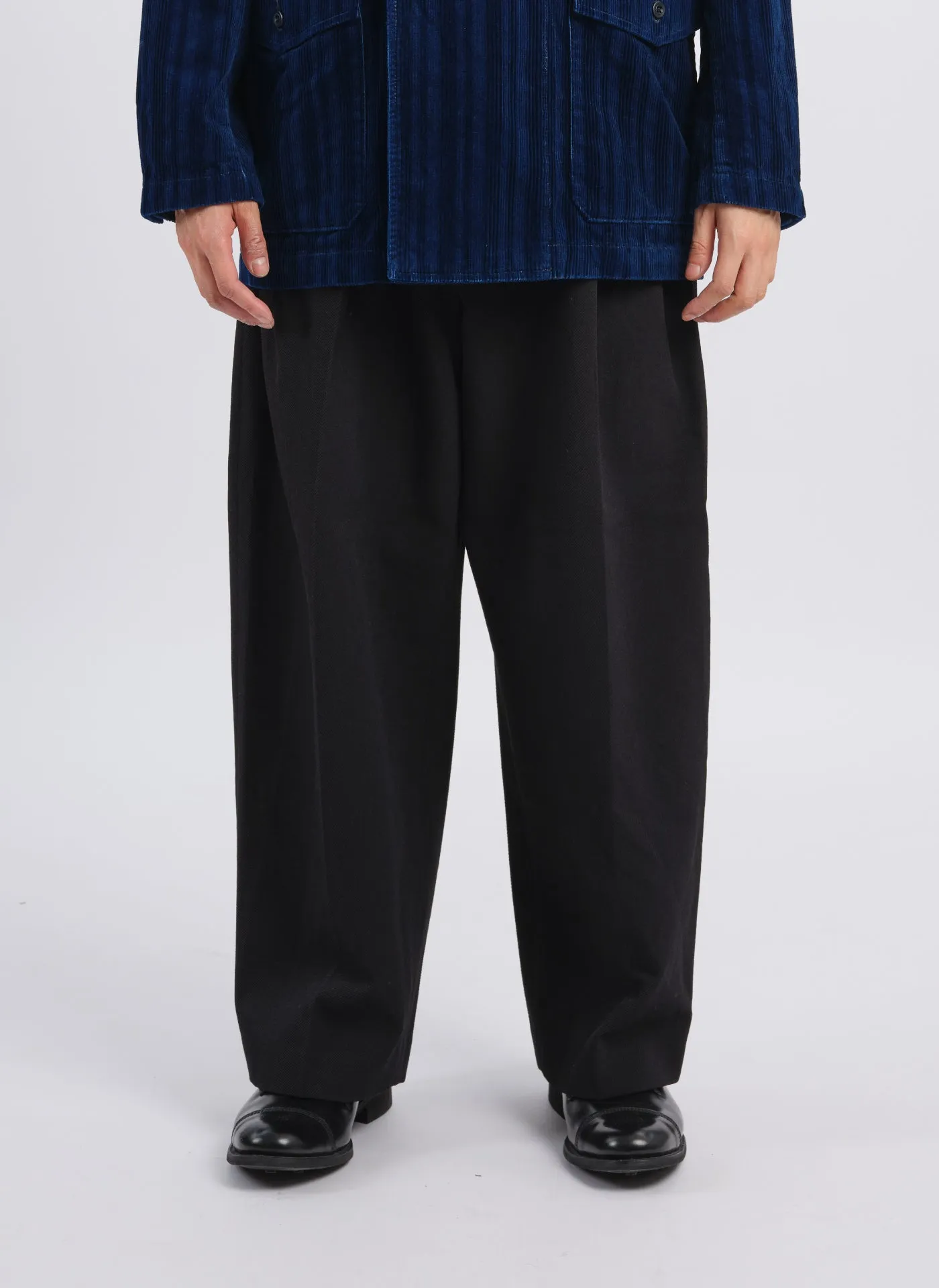 Solotex Garbardine (Work) Pleated WidePants (P-17) Bold Step StretchFit