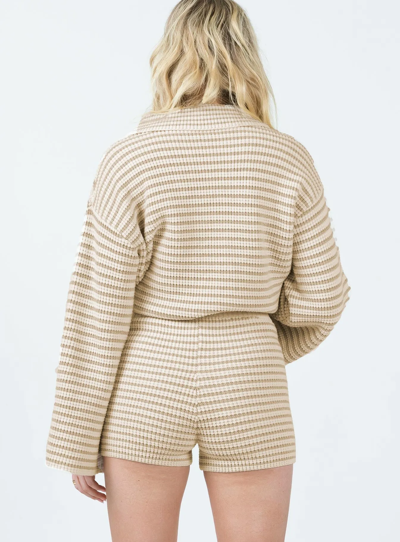 Heart Glow Willbar Knit Shorts White / Beige