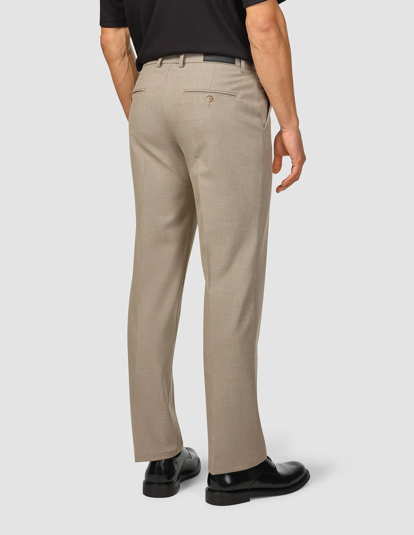 Stay Cool Essential Suit Pants Relaxed Fit Beige Melange