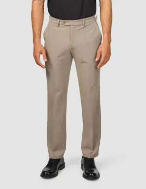 Essential Suit Pants Relaxed Fit Beige Melange Eco Friendly Dye