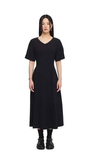 FadeResistantDye DoubleLayerReinforcement Back Ribbon Maxi Dress
